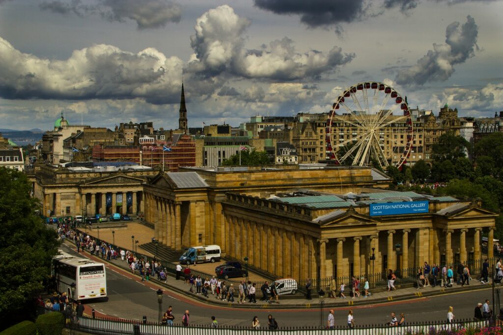 At the museum in Edinburgh