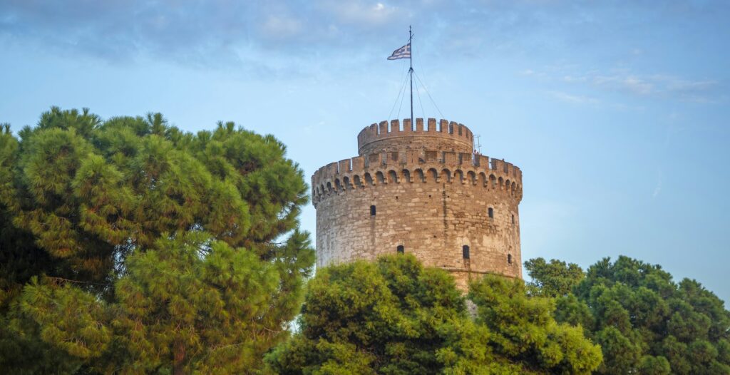 Thessaloniki historic ancient White Tower - Greece
